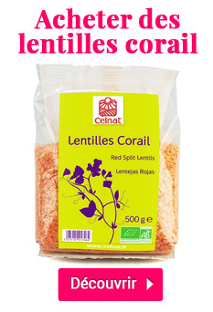 Acheter des lentilles corail